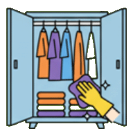 Услуга: Внутри шкафа для одежды Бельцы