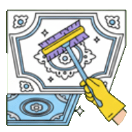 Услуга: Мойка сложных потолков Бельцы